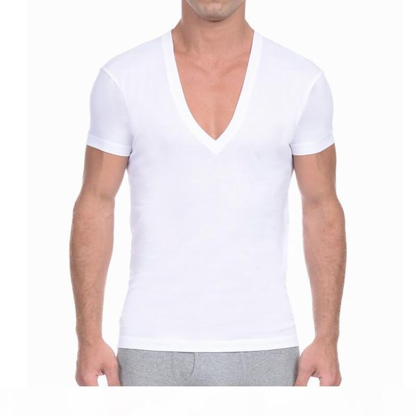 kalvonfu men's deep v neck t shirt short sleeve solid casual undershirt mens cotton summer basic t-shirt, Black;brown
kalvonfu men's deep v neck t shirt short sleeve solid casual undershirt mens cotton summer basic t-shirt, Black;brown