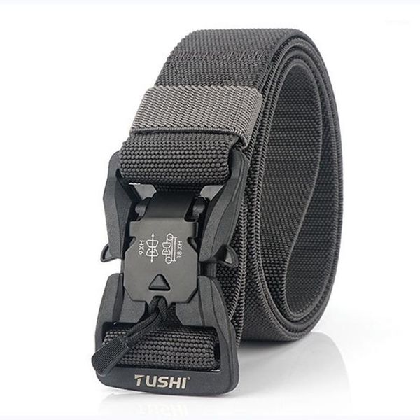 tactical belt hard pc quick release magnetic buckle belt soft real nylon high strength elastic sports accessories1, Black;gray
tactical belt hard pc quick release magnetic buckle belt soft real nylon high strength elastic sports accessories1, Black;gray