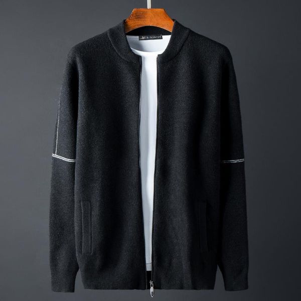 classic black stand collar sweater men luxury knitted solid color sweater male spring autumn slim fit sweaters man size 4xl, White;black
classic black stand collar sweater men luxury knitted solid color sweater male spring autumn slim fit sweaters man size 4xl, White;black