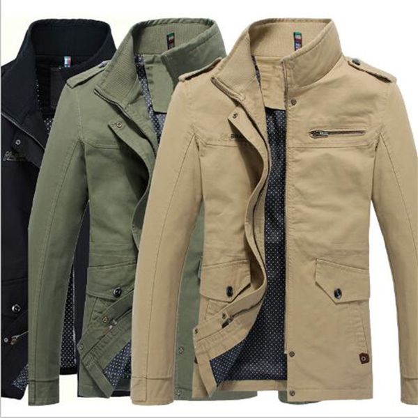 spring autumn new men's jacket long section washed cotton casual outerwear coat, Black;brown
spring autumn new men's jacket long section washed cotton casual outerwear coat, Black;brown