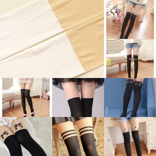 z2pyy tail and lovely lolita white cat footprints sweet rabbit print fake high tube sweet and lovely lolita pantyhosepan cat tail footprints, Black
z2pyy tail and lovely lolita white cat footprints sweet rabbit print fake high tube sweet and lovely lolita pantyhosepan cat tail footprints, Black