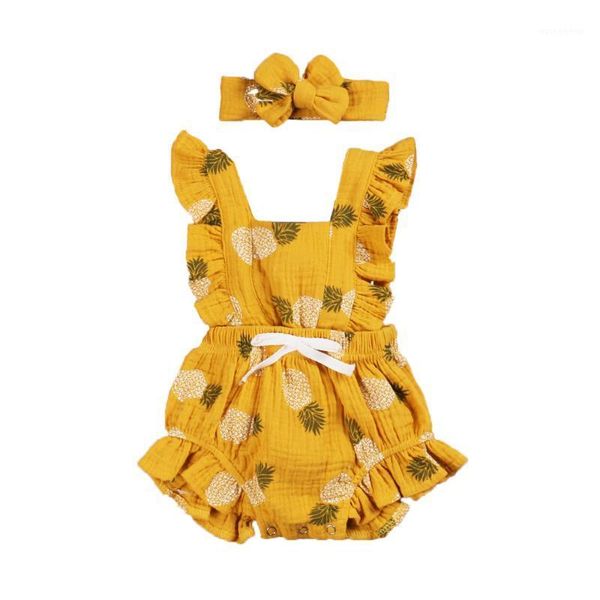clothing sets baby girls pineapple strawberry pattern drawing straps waist design button closure jumpsuit romper+hairband 2pcs outfits set1, White
clothing sets baby girls pineapple strawberry pattern drawing straps waist design button closure jumpsuit romper+hairband 2pcs outfits set1, White