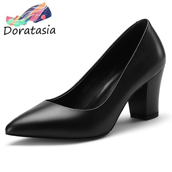 doratasia brand leisure girl pointed toe slip on shallow solid pumps spring pumps women high heel casual office shoes woman, Black
doratasia brand leisure girl pointed toe slip on shallow solid pumps spring pumps women high heel casual office shoes woman, Black