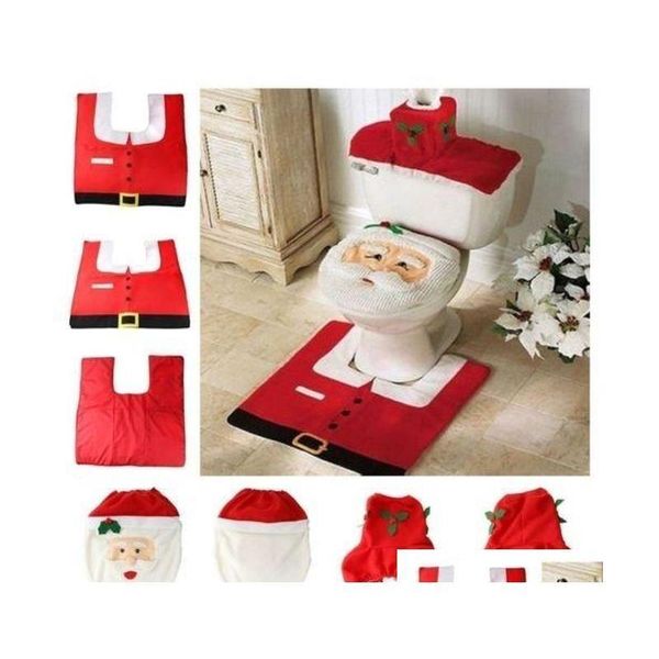 household christmas santa claus cloth toilet foot pad cover toilet seat cover radiator cap cover decorations bathroom set wzecz
household christmas santa claus cloth toilet foot pad cover toilet seat cover radiator cap cover decorations bathroom set wzecz