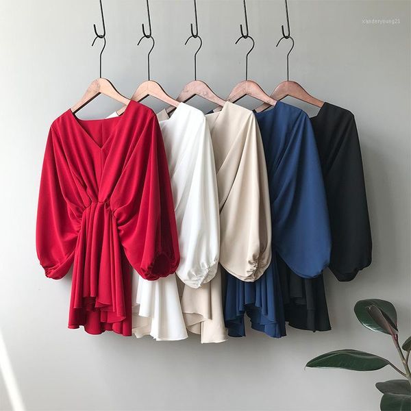 women's t-shirt 2021 summer high street women batwing sleeve shirts half v neck solid loose chic shirt oversized1, White
women's t-shirt 2021 summer high street women batwing sleeve shirts half v neck solid loose chic shirt oversized1, White
