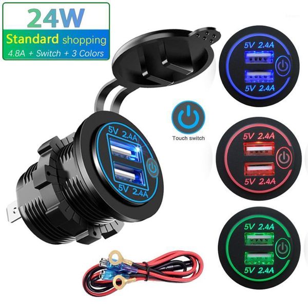 other auto electronics 24w dual usb charger socket fast charging touch switch waterproof universal motorcycle car truck for phone tablet gps
other auto electronics 24w dual usb charger socket fast charging touch switch waterproof universal motorcycle car truck for phone tablet gps