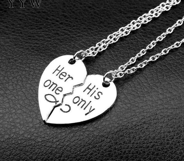 yyw 2 pcs fashion couple necklaces set heart-shaped pendant necklace special gift for lovers/couples jewelry gift 1, Silver
yyw 2 pcs fashion couple necklaces set heart-shaped pendant necklace special gift for lovers/couples jewelry gift 1, Silver