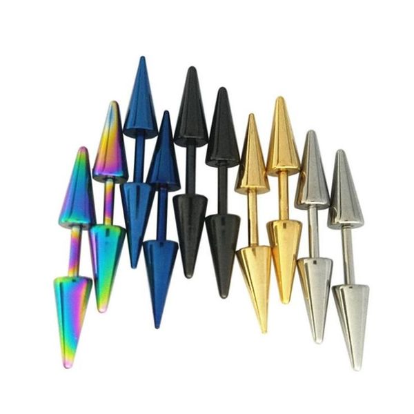 stud cone steel gold black color screw-back women earrings ear smooth ball 316 stainless jewelry anti allergy, Golden;silver
stud cone steel gold black color screw-back women earrings ear smooth ball 316 stainless jewelry anti allergy, Golden;silver