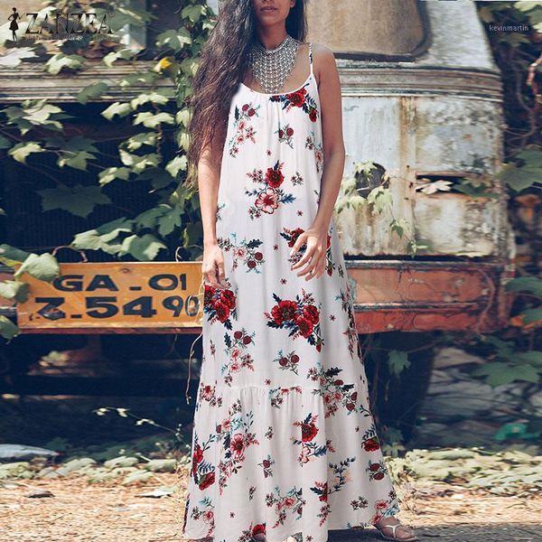 plus size women's floral sundress zanzea bohemian casual summer maxi dress spaghetti strap beach vestidos female backless robe1, Black;gray
plus size women's floral sundress zanzea bohemian casual summer maxi dress spaghetti strap beach vestidos female backless robe1, Black;gray