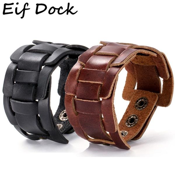 charm bracelets eif dock hight quality wide belt genuine leather bracelet for men motorcycle rider punk male wristband wrap, Golden;silver
charm bracelets eif dock hight quality wide belt genuine leather bracelet for men motorcycle rider punk male wristband wrap, Golden;silver