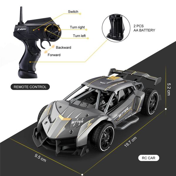 1:24 2.4G 4WD Remote Control Aluminum Alloy High Speed Electric Racing Climbing RC Cars Drift Vehicle Model Toys
1:24 2.4G 4WD Remote Control Aluminum Alloy High Speed Electric Racing Climbing RC Cars Drift Vehicle Model Toys