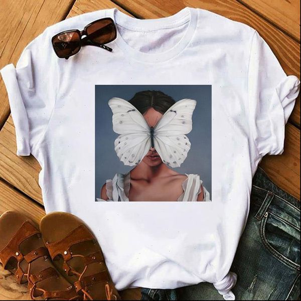 plus size women summer vogue print casual t shirt lady butterfly short sleeve o neck loose tee camisetas mujer, White
plus size women summer vogue print casual t shirt lady butterfly short sleeve o neck loose tee camisetas mujer, White