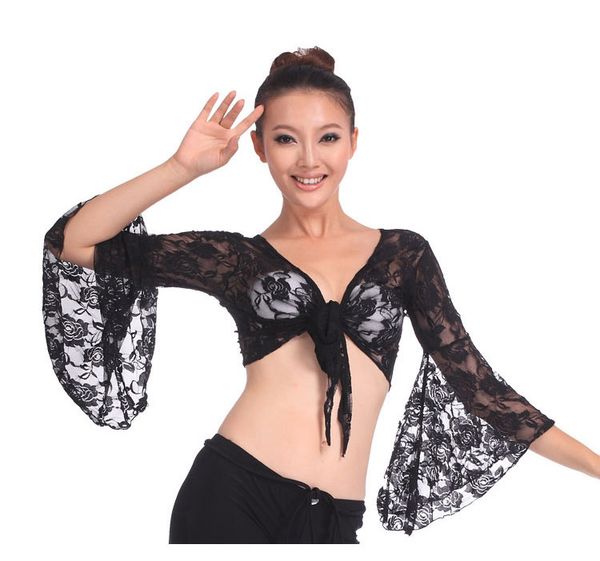 belly dance shirt belly dance women deep v-neck flare sleeve girls belly dance lace top, Black;red
belly dance shirt belly dance women deep v-neck flare sleeve girls belly dance lace top, Black;red