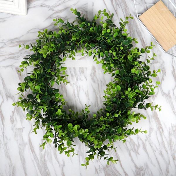 decorative flowers & wreaths simulation eucalyptus leaf spring wreath door hanging home decoration window plastic small wreath1
decorative flowers & wreaths simulation eucalyptus leaf spring wreath door hanging home decoration window plastic small wreath1