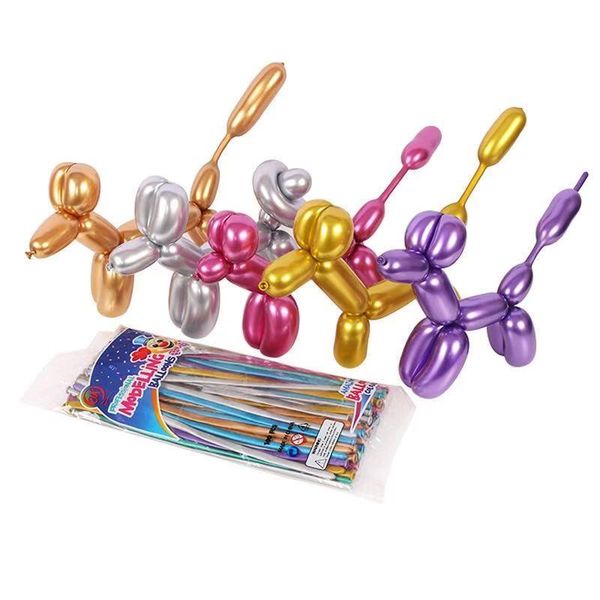 party decoration 100pc/lot metallic latex balloon long shape metal chrome magic tying twisting wedding birthday supplies
party decoration 100pc/lot metallic latex balloon long shape metal chrome magic tying twisting wedding birthday supplies