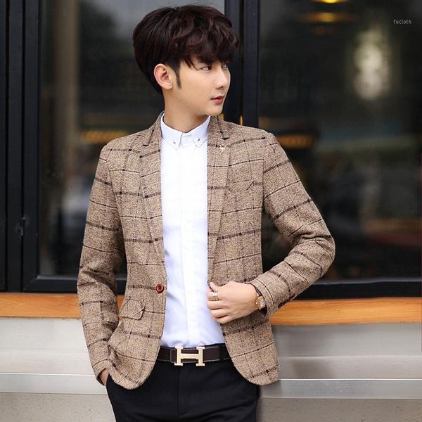 man's blazers fashion 2020 autumn plaid casual england style slim fit social business formal suit jacket 3xl male mens blazers1, White;black
man's blazers fashion 2020 autumn plaid casual england style slim fit social business formal suit jacket 3xl male mens blazers1, White;black