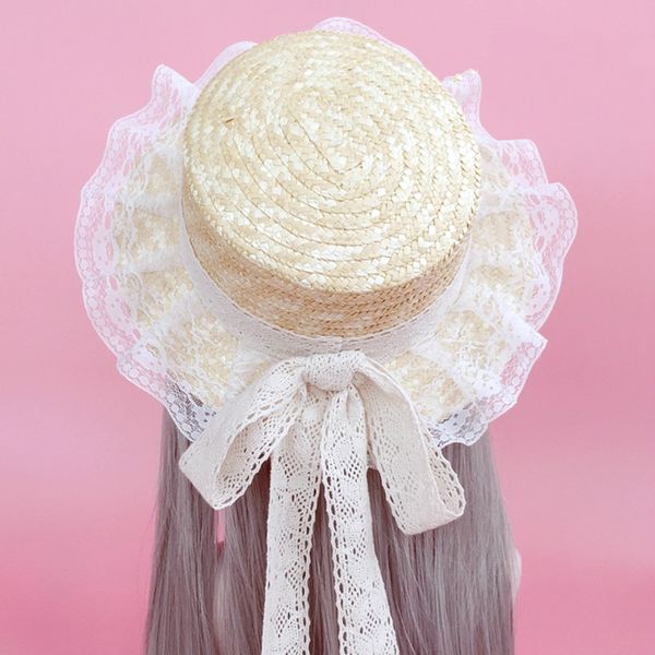 wide brim hats summer women straw sun hat lolita style sweet girls beach patchworks lace bow ribbon foldable fedoras, Blue;gray
wide brim hats summer women straw sun hat lolita style sweet girls beach patchworks lace bow ribbon foldable fedoras, Blue;gray