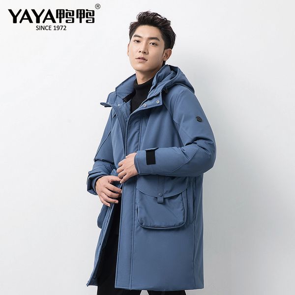 yaya 2020 winter men's warm business casual down jacket long big pocket hooded thicken waterproof windproof solid color coat, Black
yaya 2020 winter men's warm business casual down jacket long big pocket hooded thicken waterproof windproof solid color coat, Black