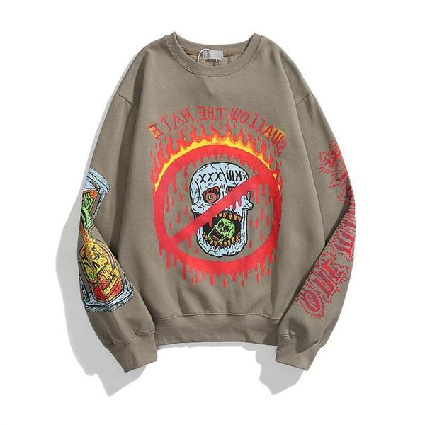 kanye west skull pattern fleece o neck hoodies stanger things men and women oversize streetwear sweatshirt loose casual hoody bbyjhm, Black
kanye west skull pattern fleece o neck hoodies stanger things men and women oversize streetwear sweatshirt loose casual hoody bbyjhm, Black