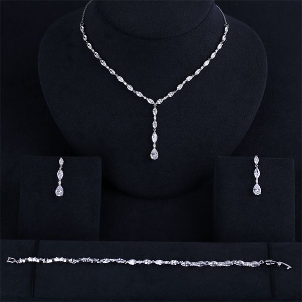 luxury elegant shape bridal necklace bracelet earrings gulf full set cubic zirconia big wedding jewelry sets for brides 201222, Slivery;crystal
luxury elegant shape bridal necklace bracelet earrings gulf full set cubic zirconia big wedding jewelry sets for brides 201222, Slivery;crystal