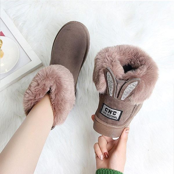 snow boots women 2020 winter new women boots masonry ears fashion short plus velvet thick warm plush cotton shoes, Black
snow boots women 2020 winter new women boots masonry ears fashion short plus velvet thick warm plush cotton shoes, Black