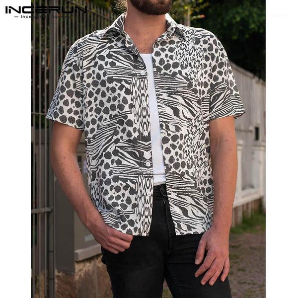 incerun 2019 fashion men brand shirt print short sleeve button loose casual beach hawaiian shirts men camisa streetwear 5xl1, White;black
incerun 2019 fashion men brand shirt print short sleeve button loose casual beach hawaiian shirts men camisa streetwear 5xl1, White;black
