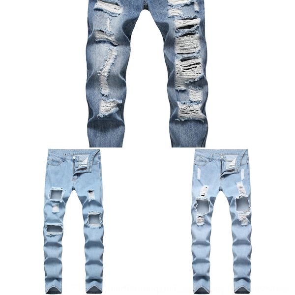 2020 new style ripped jeans straight slim fit jeans and jeanstrousers and jeansdenim men's pants trendy air leakage men's pants xi, Blue
2020 new style ripped jeans straight slim fit jeans and jeanstrousers and jeansdenim men's pants trendy air leakage men's pants xi, Blue
