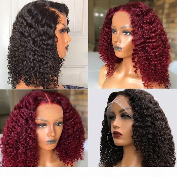 99j short curly bob 13x4 lace front human hair wigs remy brazilian for women pre pluck bleached knots 4x4 lace closure wig, Black;brown
99j short curly bob 13x4 lace front human hair wigs remy brazilian for women pre pluck bleached knots 4x4 lace closure wig, Black;brown