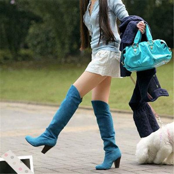 large size 34-43 solid round toe over the knee women spring/autumn boots fashion concise female spring/autumn med heels, Black
large size 34-43 solid round toe over the knee women spring/autumn boots fashion concise female spring/autumn med heels, Black