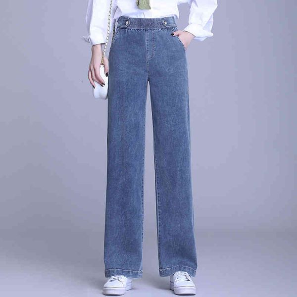 women's jeans high wiast women spring summer wide leg pants loose casual denim pant elastic blue color full length trousers u4o6
women's jeans high wiast women spring summer wide leg pants loose casual denim pant elastic blue color full length trousers u4o6