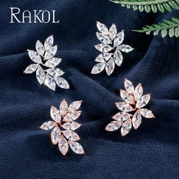 stud rakol fashion cubic zircon crystal leaf shape earrings set for women girl party dress accessories re12233, Golden;silver
stud rakol fashion cubic zircon crystal leaf shape earrings set for women girl party dress accessories re12233, Golden;silver