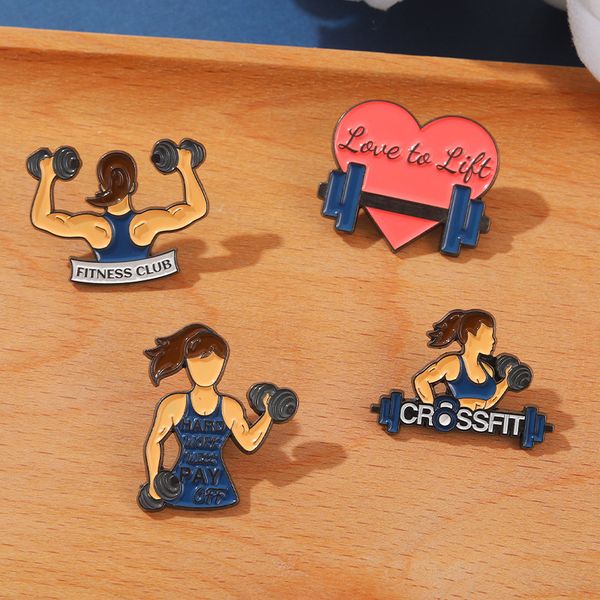 sports fitness enamel pins custom girls barbell vest line fitness club brooch lapel shirt bag badge jewelry gift for friend, Blue
sports fitness enamel pins custom girls barbell vest line fitness club brooch lapel shirt bag badge jewelry gift for friend, Blue