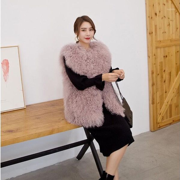 women spring autumn winter real mongolian sheep fur vest short medium beach wool fur waistcoat full pelt lambs jacket female1, Black
women spring autumn winter real mongolian sheep fur vest short medium beach wool fur waistcoat full pelt lambs jacket female1, Black