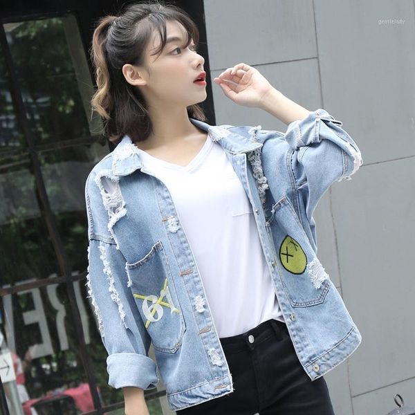 women's jackets eachin jeans jacket for women autumn winter loose casual cowboy coat female outwear denim frayed ripped hole vintage je, Black;brown
women's jackets eachin jeans jacket for women autumn winter loose casual cowboy coat female outwear denim frayed ripped hole vintage je, Black;brown