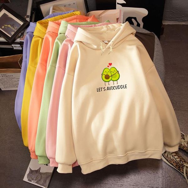 2020 winter harajuku couple sweatshirt cute cartoon avocado print women hoodies korean fashion streetwear female pullovers coats, Black
2020 winter harajuku couple sweatshirt cute cartoon avocado print women hoodies korean fashion streetwear female pullovers coats, Black