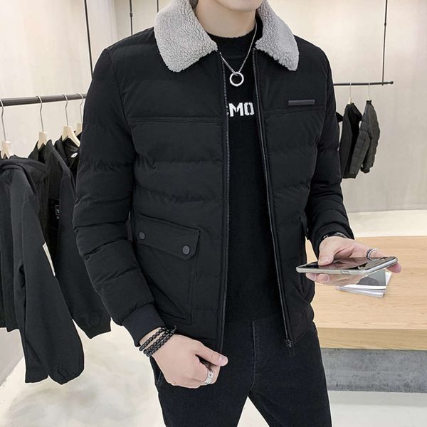 2020 new autumn and winter trend versatile slim padded jacket wool collar coat handsome men's cotton, Black
2020 new autumn and winter trend versatile slim padded jacket wool collar coat handsome men's cotton, Black