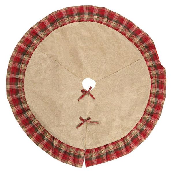 120cm round plaid trim carpet floor mat christmas tree skirt cover decoration
120cm round plaid trim carpet floor mat christmas tree skirt cover decoration
