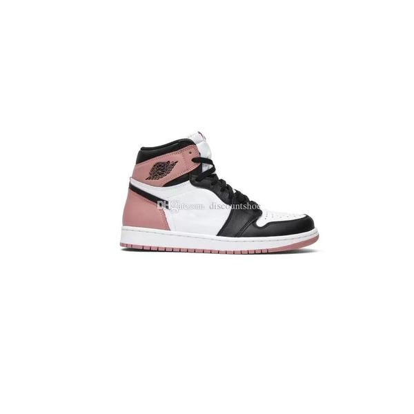 jumpman 1 high nrg rust pink basketball shoes 1s men women sneakers sku:861428 101 (delivery within 24 hours)
