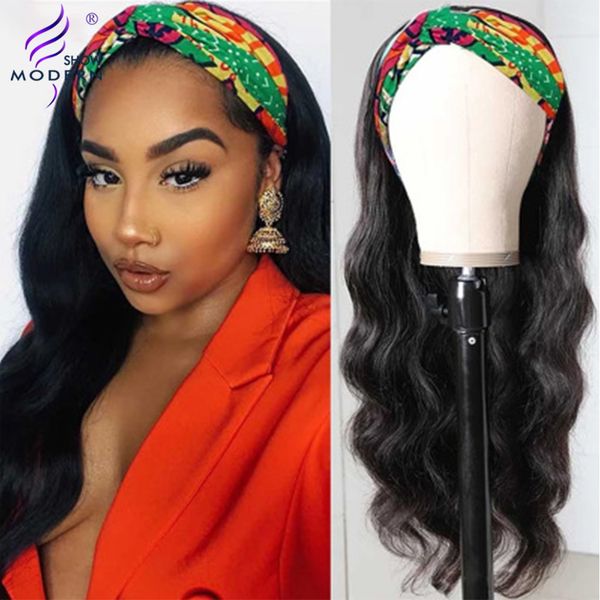 modern show brazilian body wave wig headband full machine human hair wigs for women natural black remy hair 150% density, Black;brown
modern show brazilian body wave wig headband full machine human hair wigs for women natural black remy hair 150% density, Black;brown