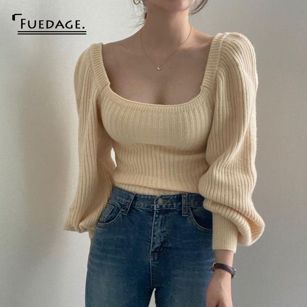 fuedage solid pit stripe knitting women sweater lantern sleeve suqare collar spring slim sweater female fashion casual pullover, White;black
fuedage solid pit stripe knitting women sweater lantern sleeve suqare collar spring slim sweater female fashion casual pullover, White;black