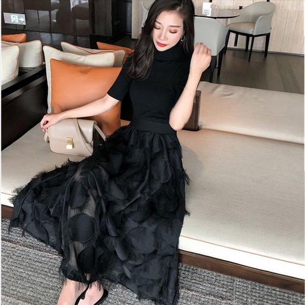 new autumn fashion 2021 elegant 2 piece set women knitting black sweater elastic waist tassel long skirts suits, Gray
new autumn fashion 2021 elegant 2 piece set women knitting black sweater elastic waist tassel long skirts suits, Gray