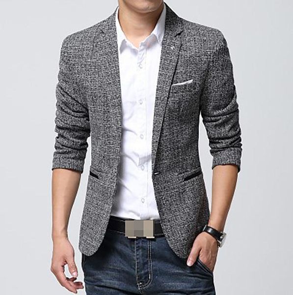 new arrival 2021 autumn slim blazer in men single button gray mens suit jacket casual blazer cotton suit y, White;black
new arrival 2021 autumn slim blazer in men single button gray mens suit jacket casual blazer cotton suit y, White;black