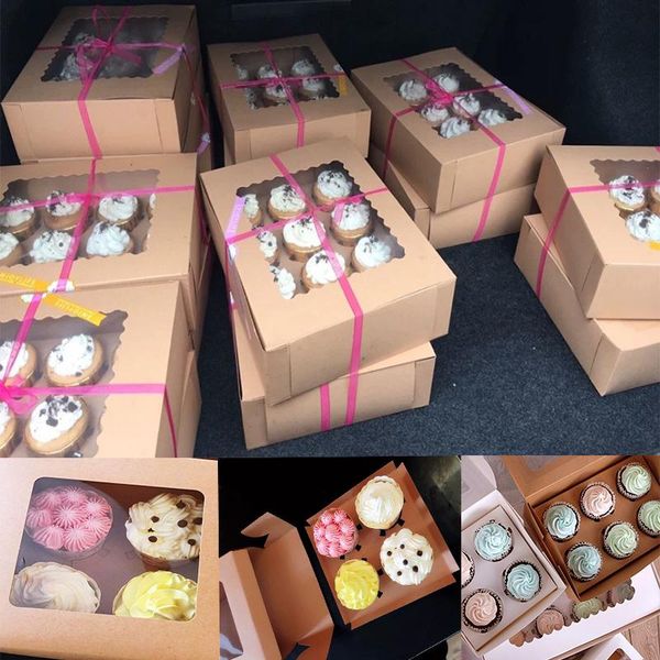 10pcs Kraft Paper Cupcake Box With Clear Window Wedding Birthday Party Cake Box Cupcake Packaging Wholesale
10pcs Kraft Paper Cupcake Box With Clear Window Wedding Birthday Party Cake Box Cupcake Packaging Wholesale