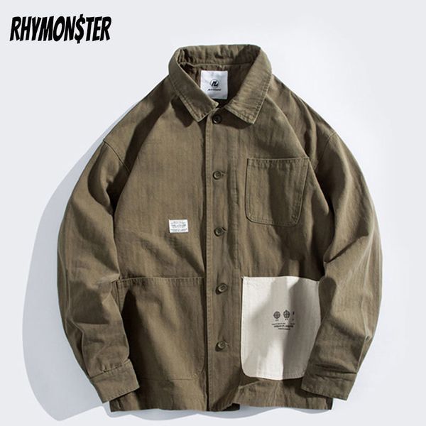 rhymonster big pocket turn down collar jackets 3 colors mens harajuku high street fashion streetwear hip hop loose jacket, Black
rhymonster big pocket turn down collar jackets 3 colors mens harajuku high street fashion streetwear hip hop loose jacket, Black