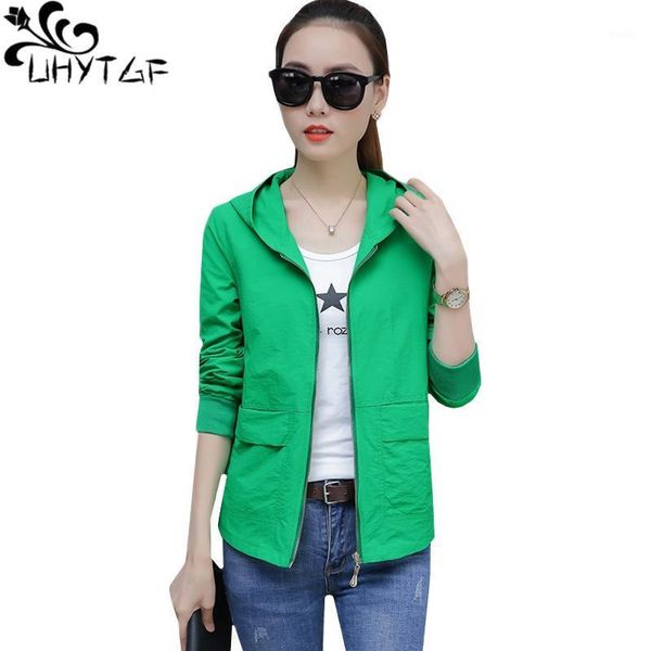 women's jackets uhytgf m-4xl plus size jacket women's fashion hooded spring autumn outerwear female zipper loose ladies short coat, Black;brown
women's jackets uhytgf m-4xl plus size jacket women's fashion hooded spring autumn outerwear female zipper loose ladies short coat, Black;brown