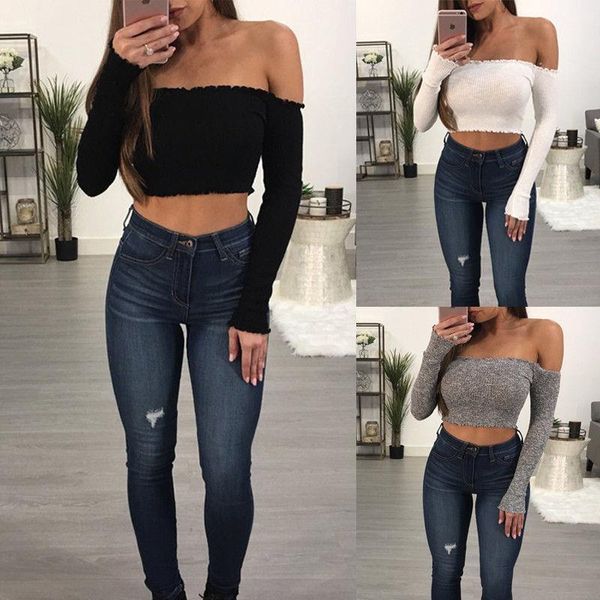 summer loose casual shirts fashion ladies off the polyester shoulder bodycon knittes ribbed blouse fashion women off shoulder crop, White
summer loose casual shirts fashion ladies off the polyester shoulder bodycon knittes ribbed blouse fashion women off shoulder crop, White