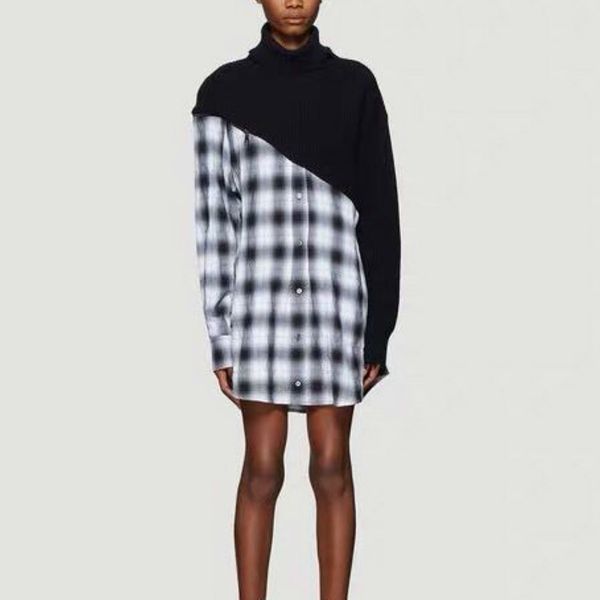 new female personality shredded jumpers winter neck designer buttons with zipper women's rugged sweaters mesh plaid 9g9h, White;black
new female personality shredded jumpers winter neck designer buttons with zipper women's rugged sweaters mesh plaid 9g9h, White;black