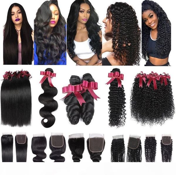 9a human hair bundles with closure 4*4 lace 100% brazilian virgin hair weaves double weft extension straigh body deep loose wave kinky curly, Black;brown
9a human hair bundles with closure 4*4 lace 100% brazilian virgin hair weaves double weft extension straigh body deep loose wave kinky curly, Black;brown