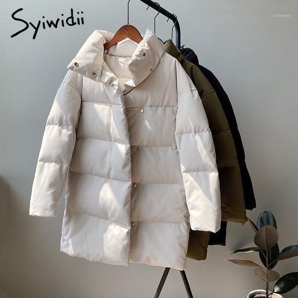syiwidii woman jacket winter coat elegant korean parkas solid oversize 2020 long sleeve buttons pockets warm beige black loose1
syiwidii woman jacket winter coat elegant korean parkas solid oversize 2020 long sleeve buttons pockets warm beige black loose1