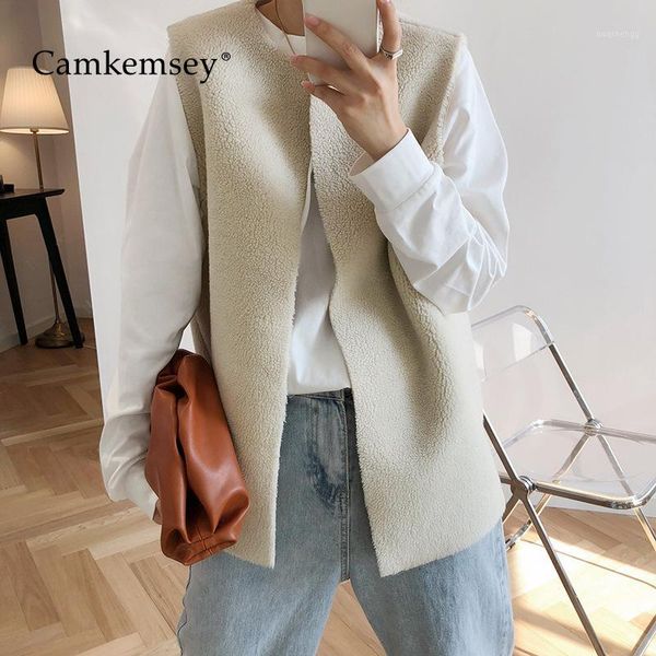 camkemsey winter coats women autumn sleeveless casual solid faux fur cardigan vest coats female korean waistcoats1, Black;white
camkemsey winter coats women autumn sleeveless casual solid faux fur cardigan vest coats female korean waistcoats1, Black;white